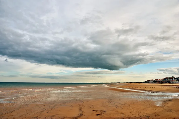 Песчаный пляж в Бридингтоне . — стоковое фото