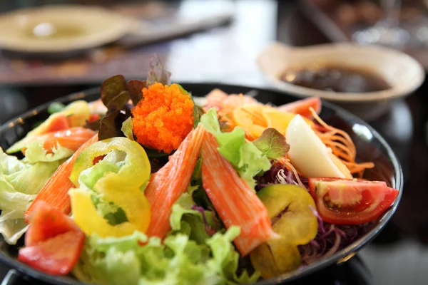 stock image Seafood salad with Japanese sauce