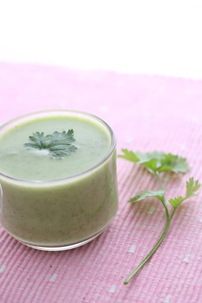 Yeşil sebze çorbası — Stok fotoğraf