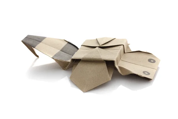 Пчела Оригами по переработке бумаги — стоковое фото