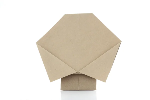 Origami strom o recyklaci papercraft — Stock fotografie