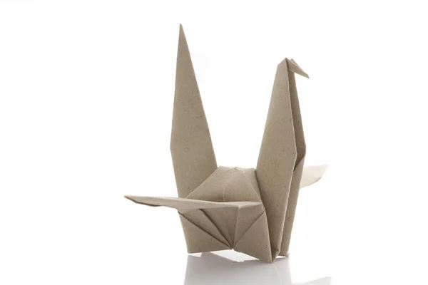 Origami pájaro reciclando papel — Foto de Stock