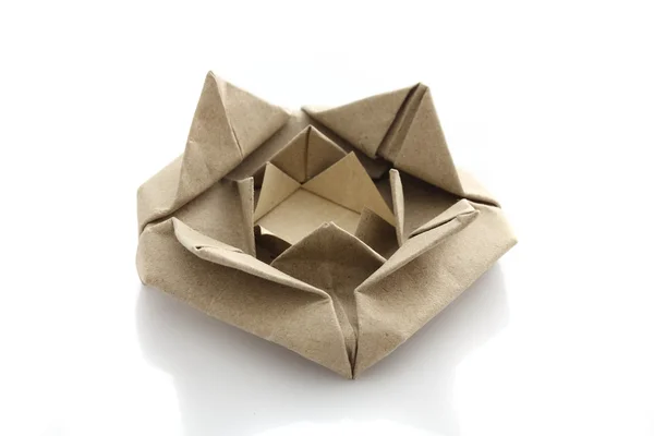 Origami τριαντάφυλλο από ανακύκλωσης Χαρτοκοπτική — Φωτογραφία Αρχείου