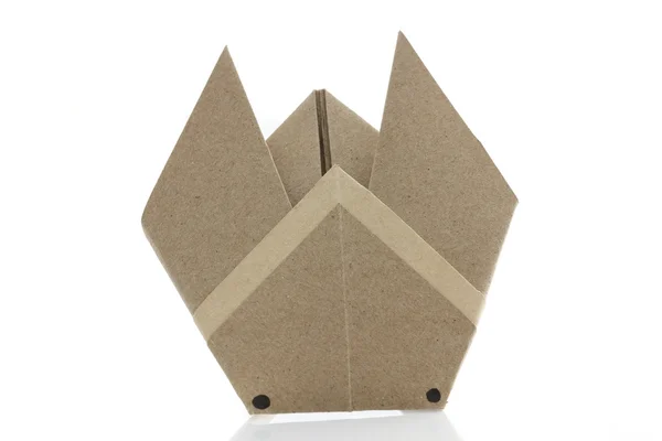 折纸 bug 由回收 papercraft — 图库照片