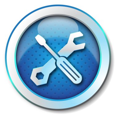 Tool repair web icon clipart