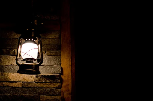Lantern in darkness — Stock Photo, Image