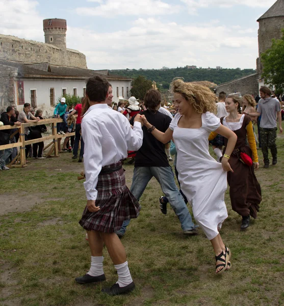 Mittelalterlicher Tanz — Stockfoto