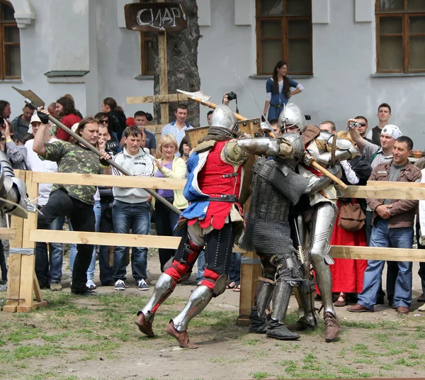 Knight battle — Stock Photo, Image