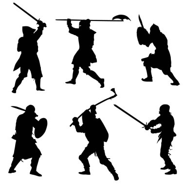 Ancient warriors clipart