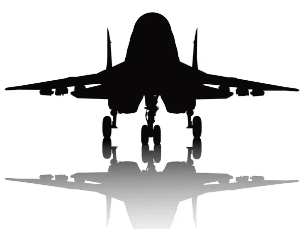 Aircraft silhouette — Stock Vector