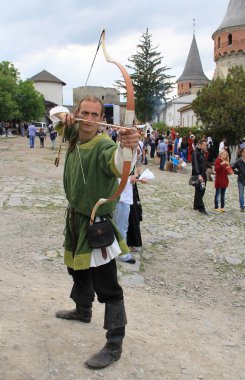 Medieval archer clipart