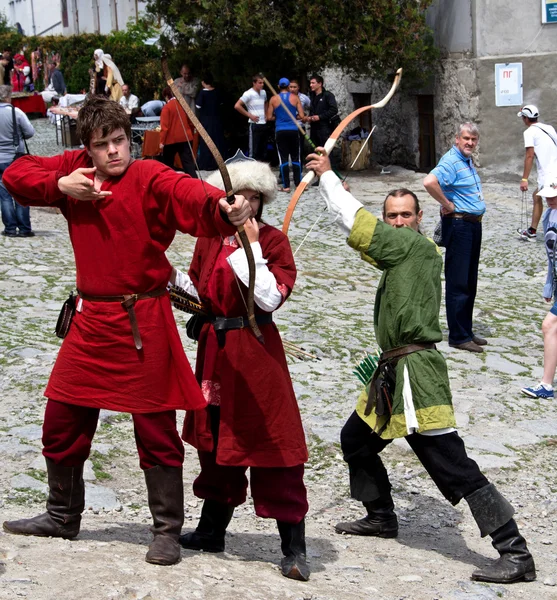Medieval archers — Stock Photo, Image