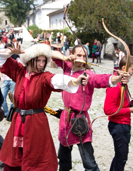 中世纪弓箭手 — 图库照片