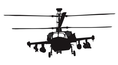 Helicopter silhouette clipart