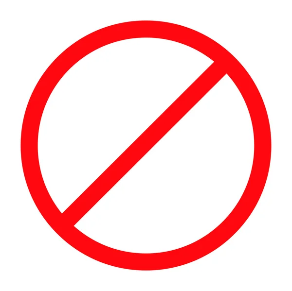 禁止的标志 — 图库矢量图片