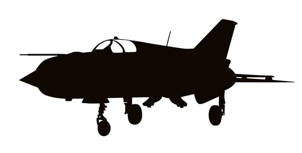 Avion militaire — Image vectorielle