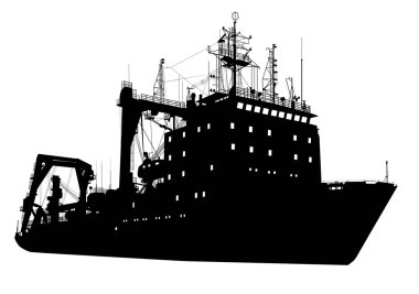 Ship silhouette clipart