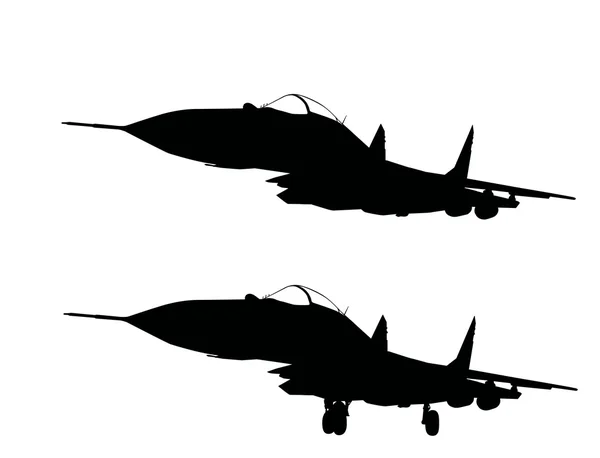 Vojenská letadla — Stockový vektor