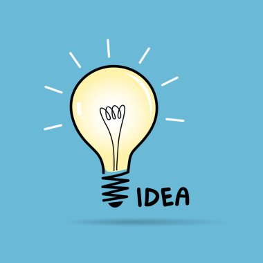 Bulb light idea clipart
