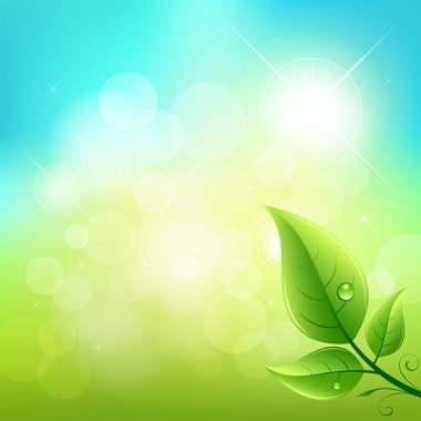 Green leaf natural background clipart