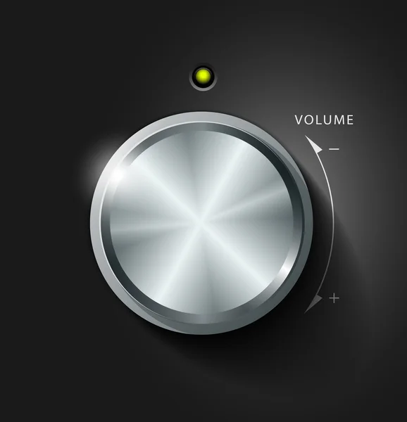 Volume knob — Stock Vector
