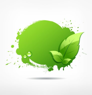 Green leaf concept ecology background