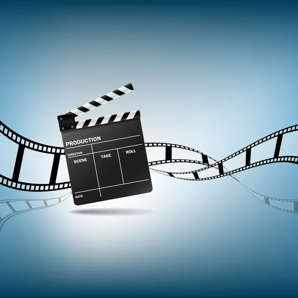 Klepel Cinema en film — Stockvector
