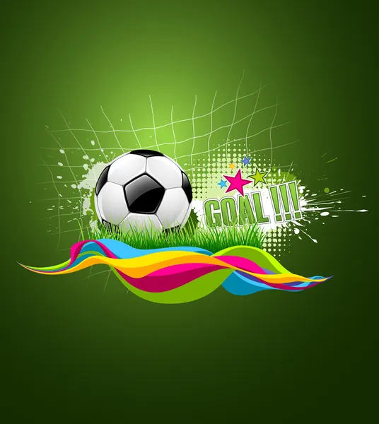 Projekt artystyczny piłki nożnej — Wektor stockowy