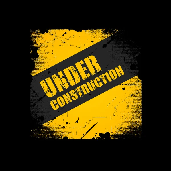 Under construction texture background — Stock Vector