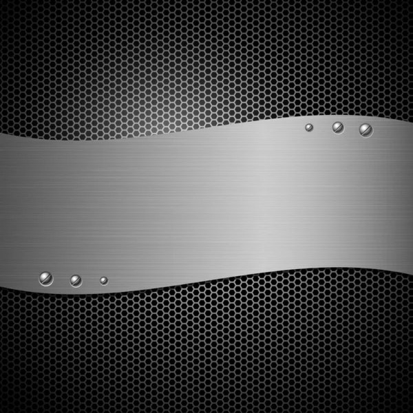 Paslanmaz çelik plaka modern arka planlar — Stok Vektör