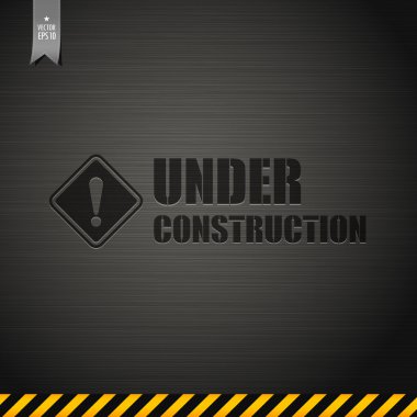 Under construction template design background clipart