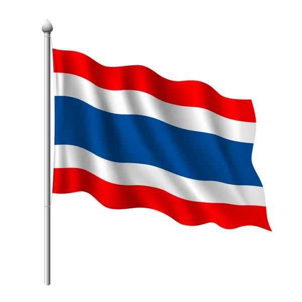 Drapeau de la thaïlande — Image vectorielle
