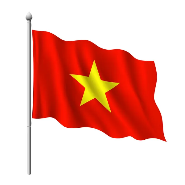 Bandeira do Vietname — Vetor de Stock