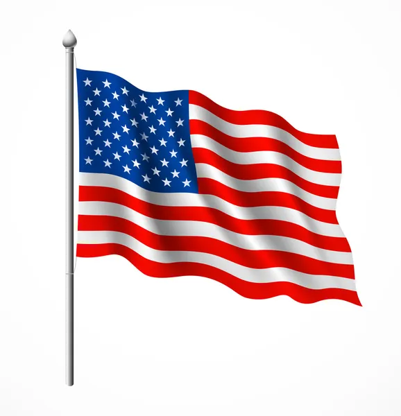 Az amerikai zászló — Stock Vector