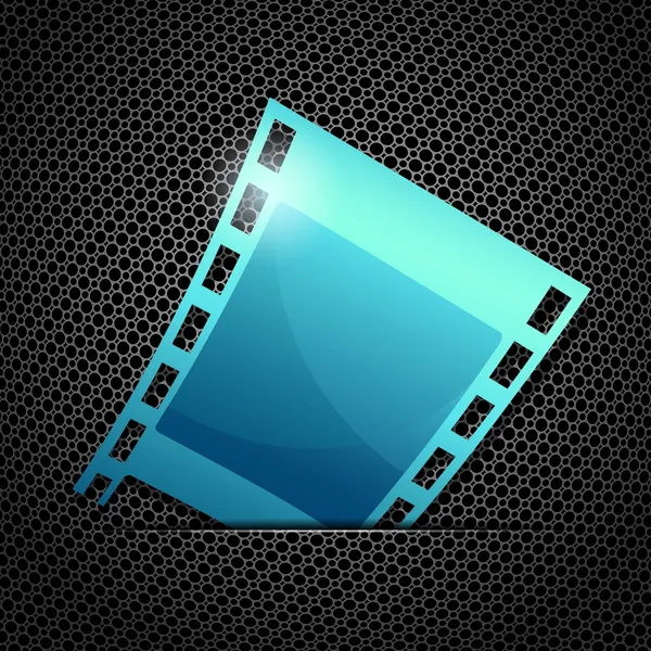 Modrá prázdný film fotoaparátu — Stockový vektor