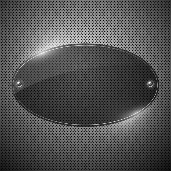 Vector nueva placa transparencia círculo diseño fondo — Vector de stock