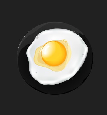 Fried egg clipart