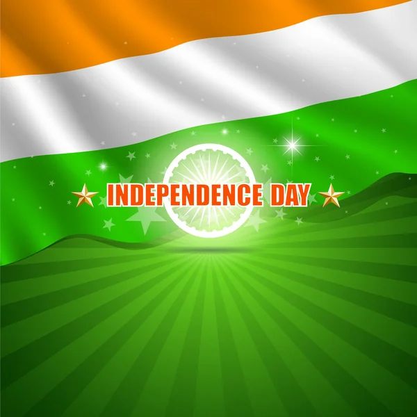 Mutlu Bağımsızlık günü Hindistan arka plan — Stok Vektör