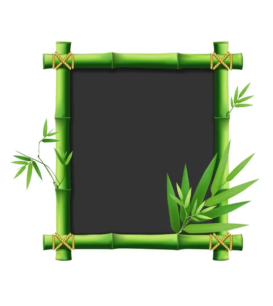 Bamboe schoolbord — Stockvector