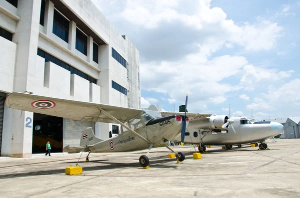 Aircraft on display at The Royal Thai Air Force Museum, Bangkok, — Stock Photo, Image