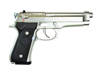 Weapons automatic pistol. clipart