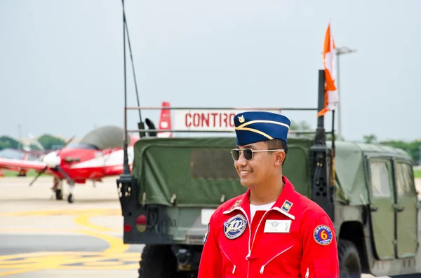 Pilot indonéské vojenské letectvo. — Stock fotografie