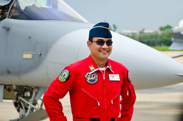 Pilot indonéské vojenské letectvo. — Stock fotografie