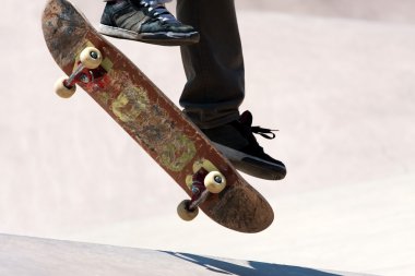 Skateboarder Jumping Tricks clipart