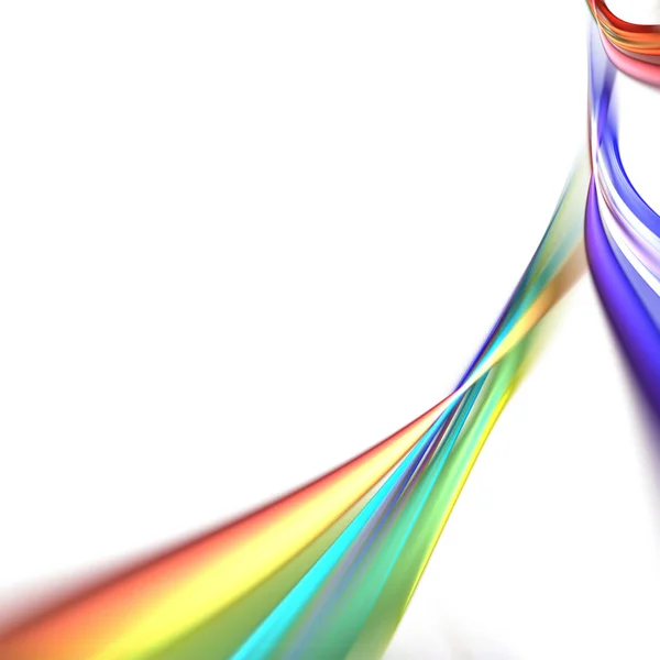 Rainbow Fractal Ribbons — Stock Photo, Image