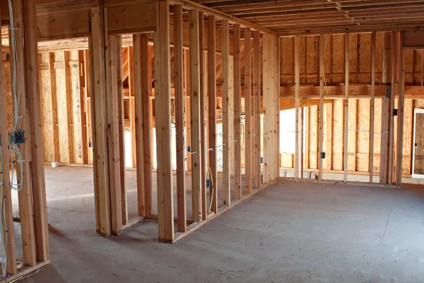 New Construction Framing Interior — Stock Photo, Image