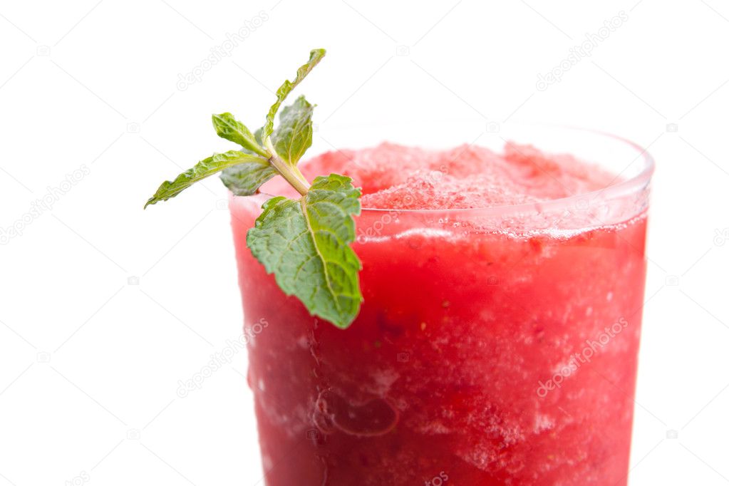 Frozen Tropical Strawberry Slushie