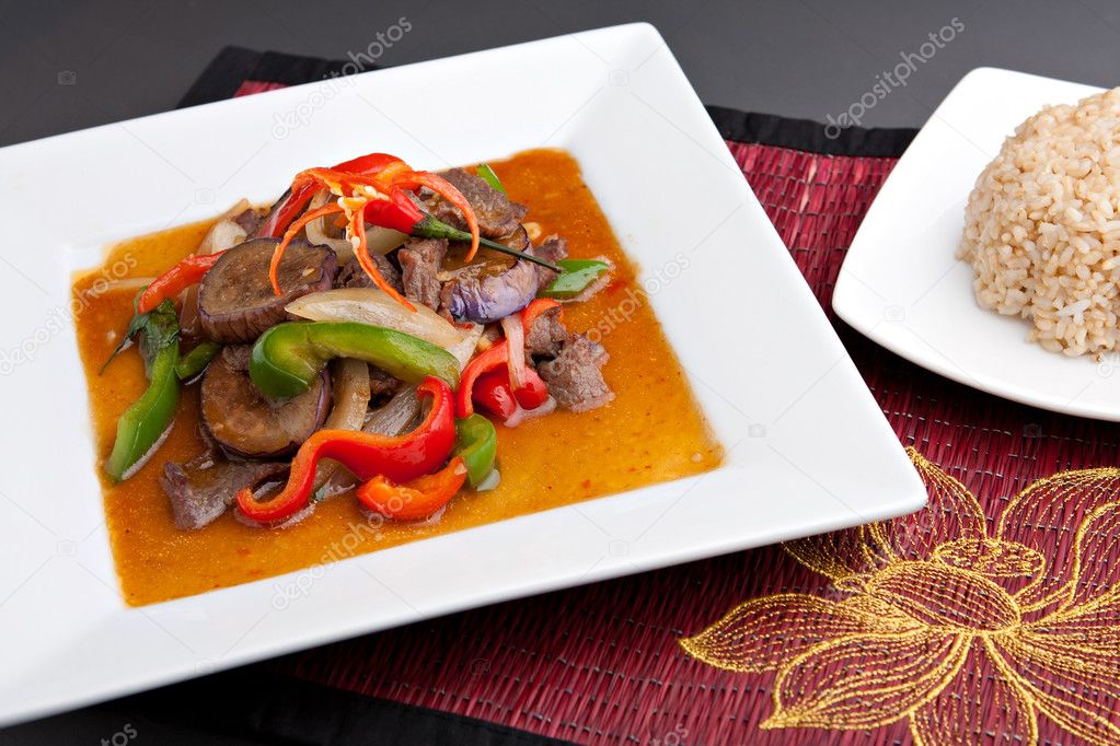 Spicy Thai Eggplant Stir Fry