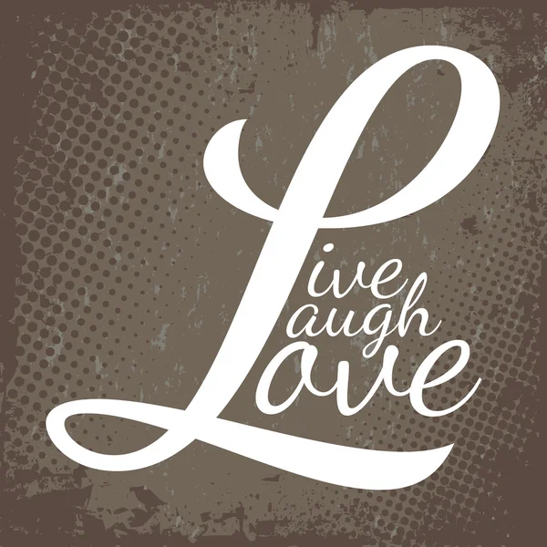 Miłość śmiech żyć — Wektor stockowy
