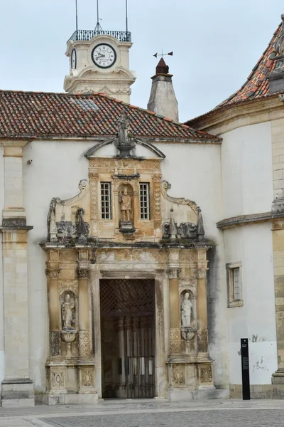 View of the Iron Door of the Coimbra University — Stock Photo, Image